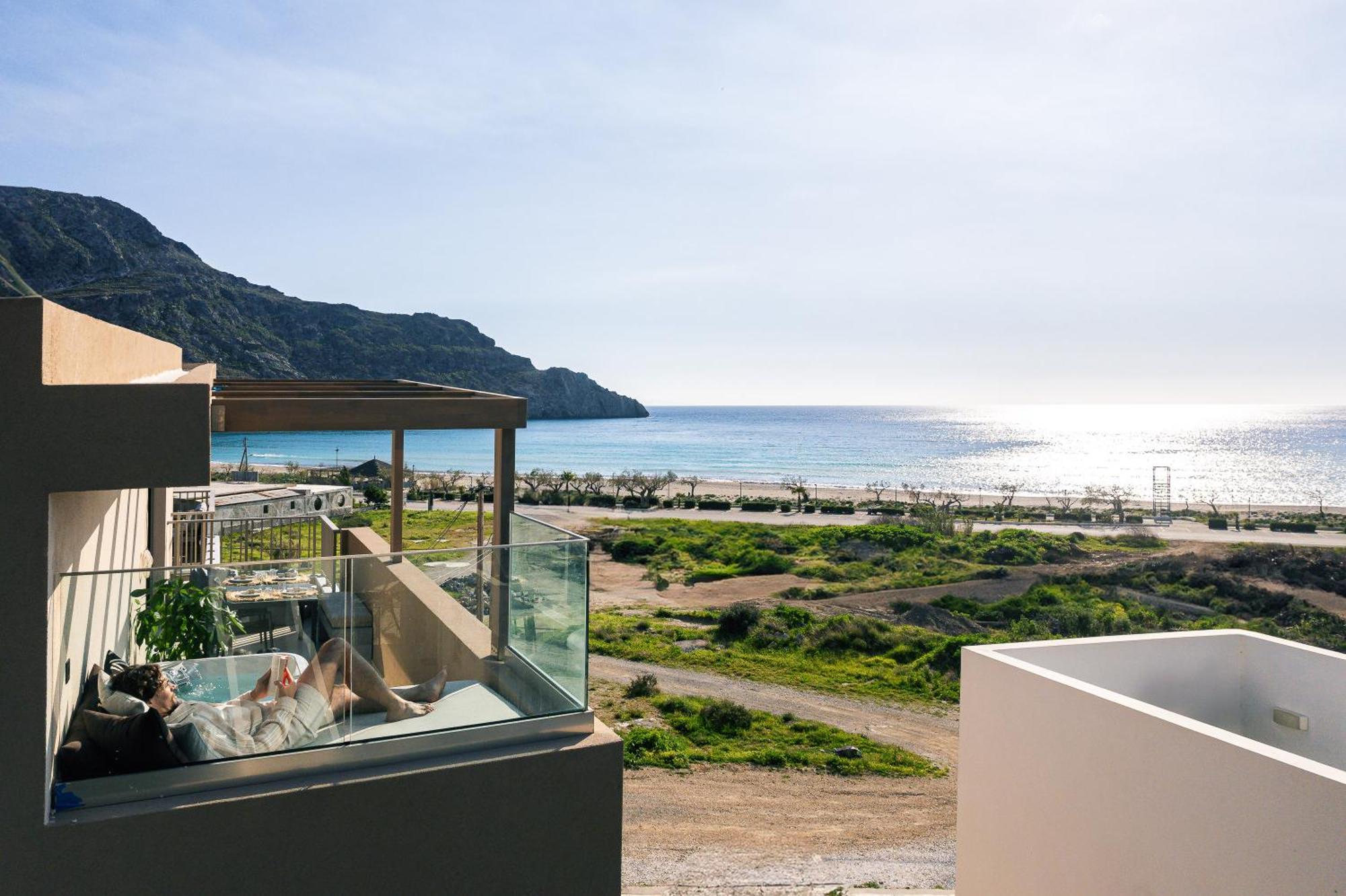 Ririka Beach Living, New Feel-At-Home Luxury Suites Plakias Exteriér fotografie